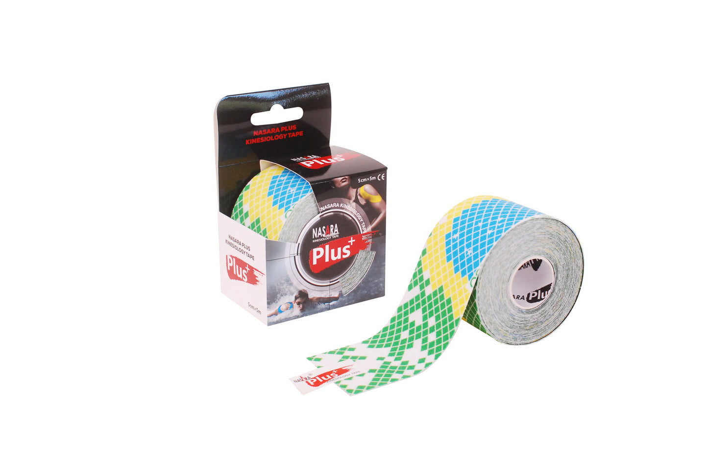 Nasara Plus - Kinesiotape Design Tape - Brazillie - 5cm x 5m - Intertaping.nl