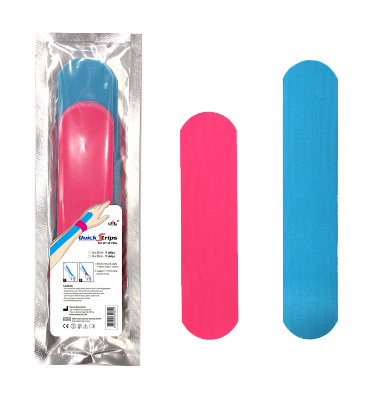 Nasara - Precut Kinesiotape voor de pols - 5cm x 20/25cm - Intertaping.nl