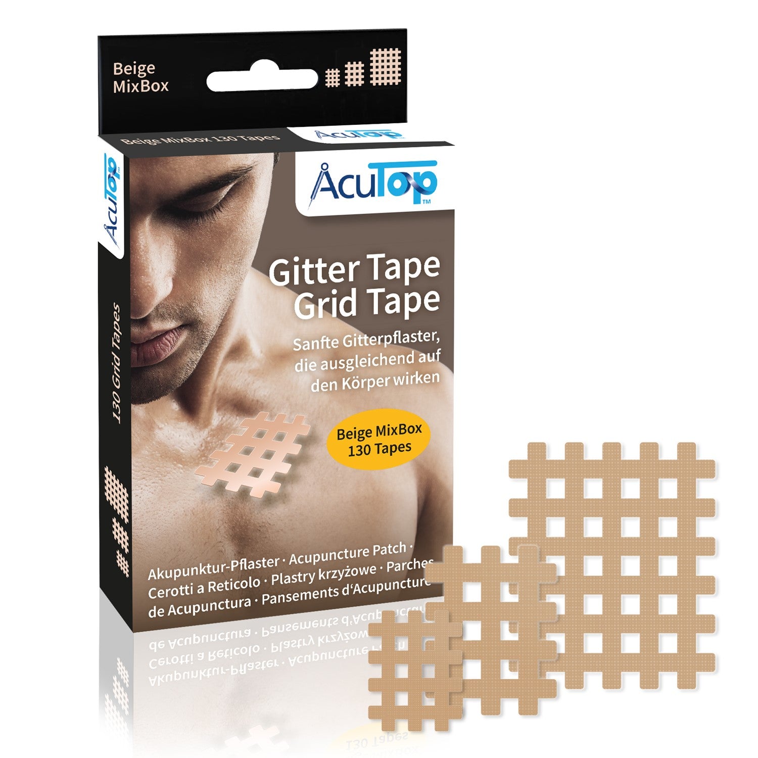 Acutop - Gridtape/Crosstape - Beige - Mixbox - 130 tapes